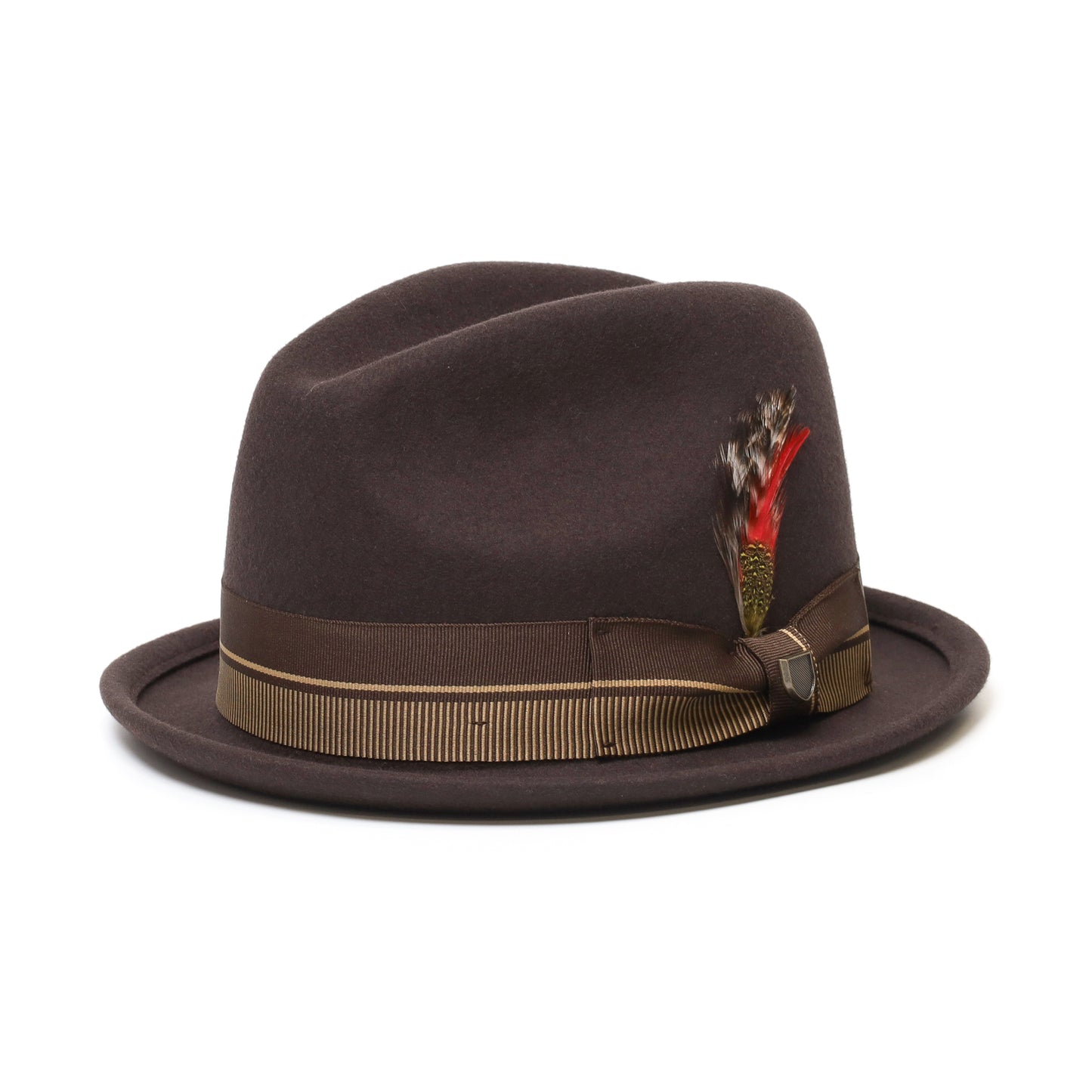 BRIXTON / 20TH ANNIVERSARY GAIN FEDORA (CHOCOLATE/GOLD)