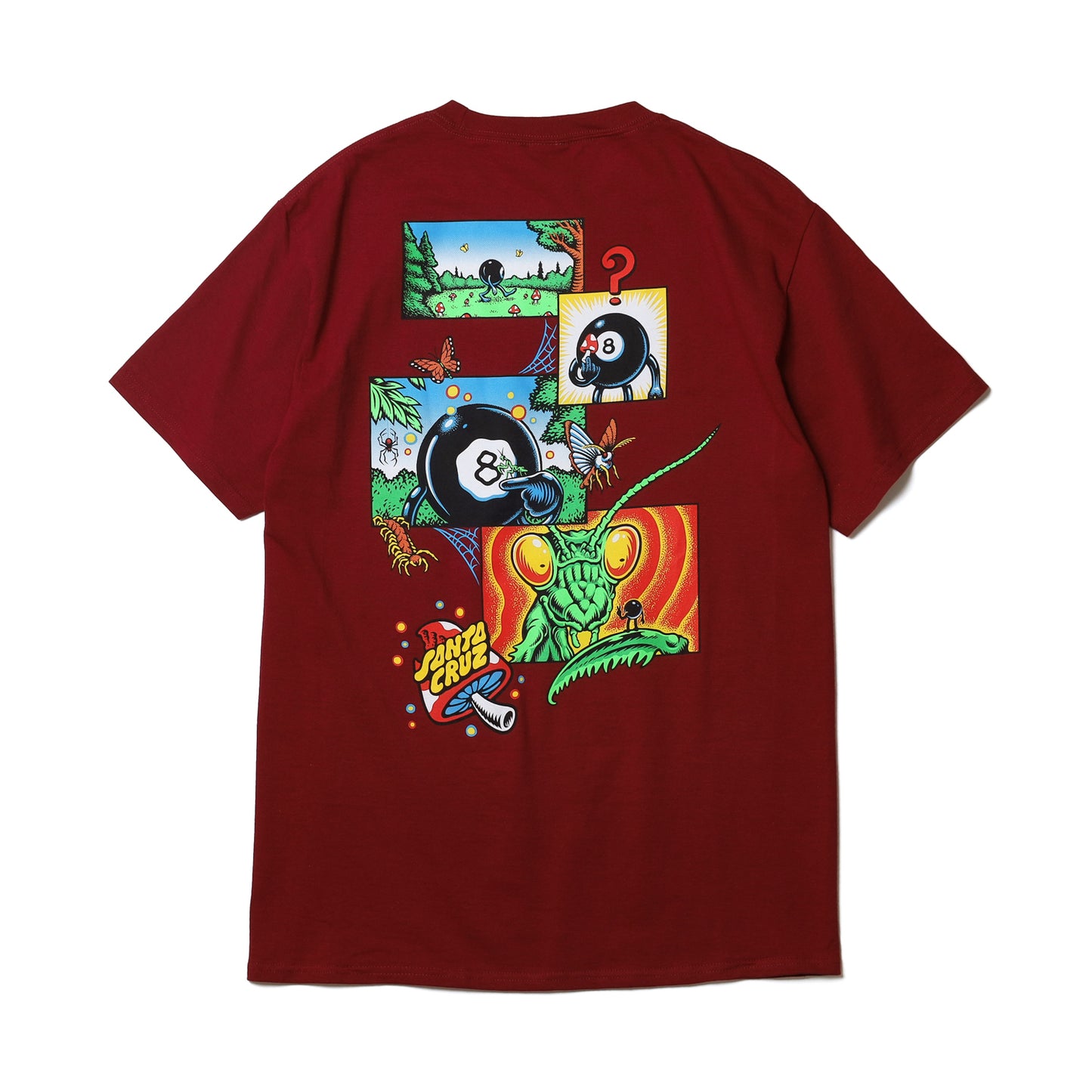 SANTA CRUZ / WINKOWSKI 8BALLR COMIC S/S TEE (CARDINAL)