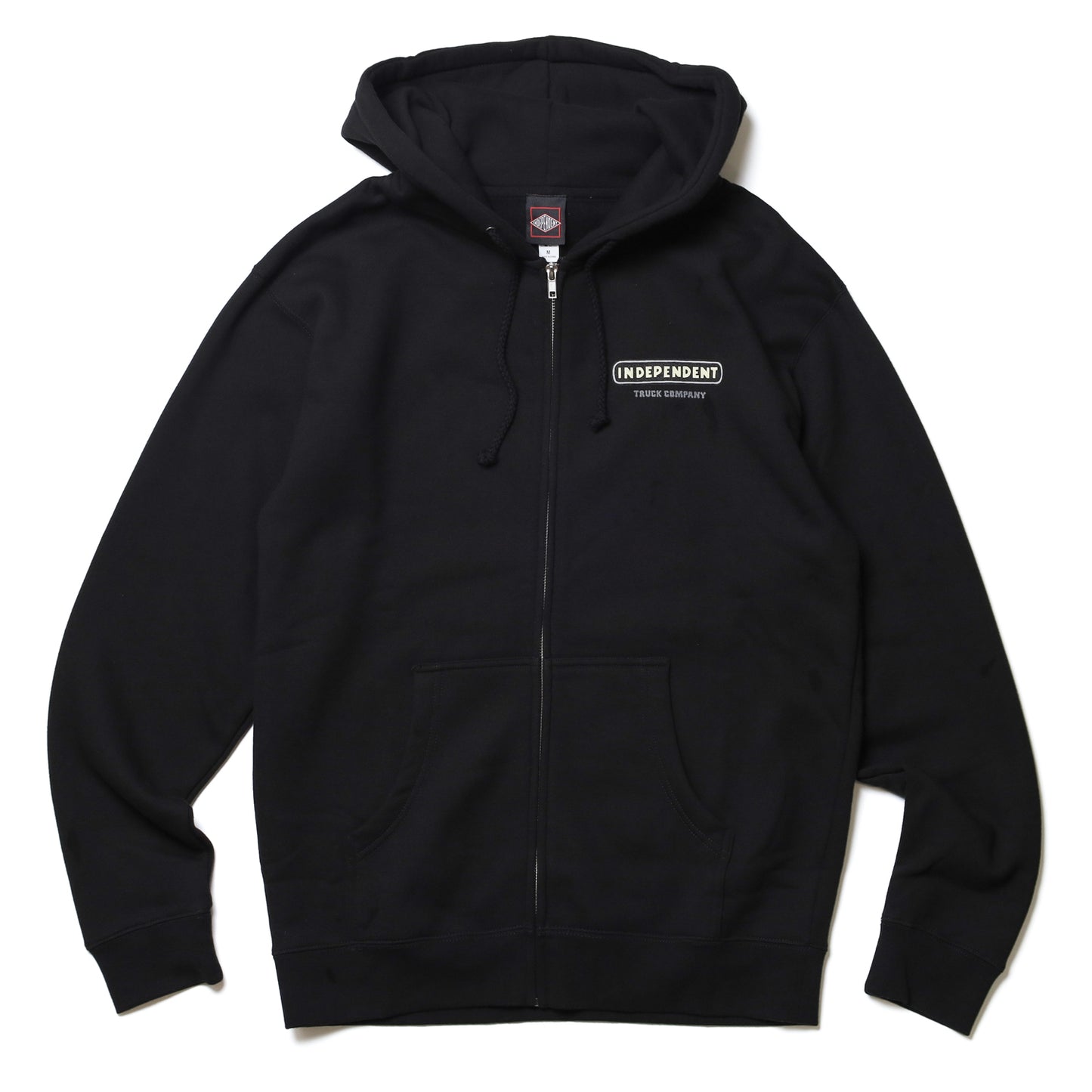 INDEPENDENT / ITC STAINED ZIP HOODIE (BLACK)