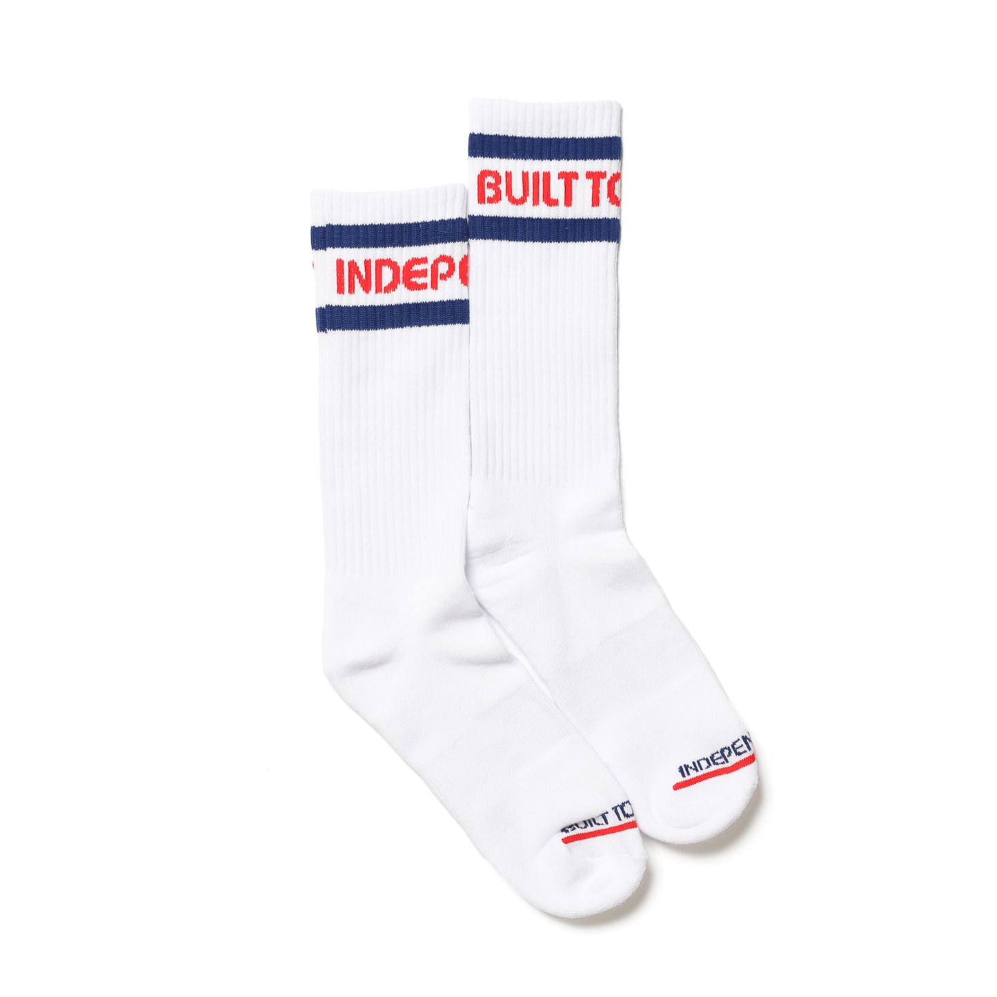 INDEPENDENT / CLASSIC BAUHAUS STRIPE SOCKS (WHITE)