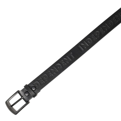 INDEPENDENT / BAR LOGO BELT (BLACK)