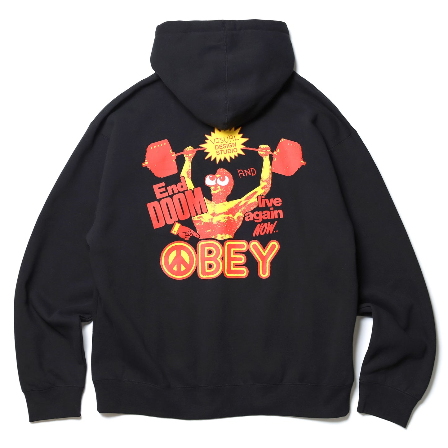 OBEY / LIVE AGAIN NOW HOODIE (BLACK)