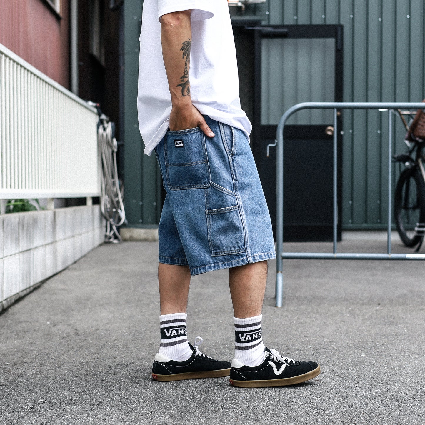OBEY / BIGWIG CARPENTER DENIM SHORT (LIGHT INDIGO CLASSIC)