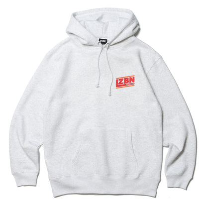 LZBN / SLANT LOGO PULLOVER HOODIE (ASH)