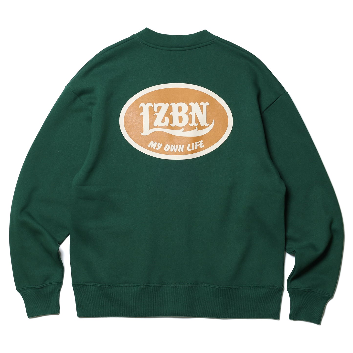 LZBN / OVAL LOGO SWEAT CARDIGAN (IVY GREEN)