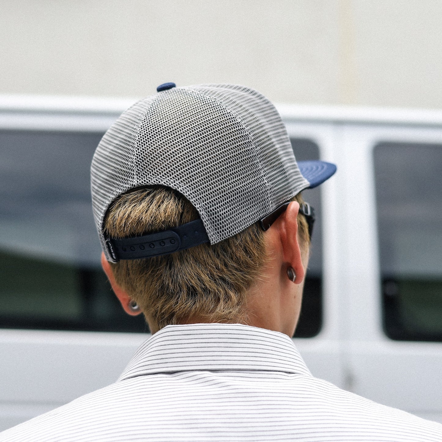 BLUCO / 6-PANEL MESH CAP -BWG- (NAVY/L.GRAY)