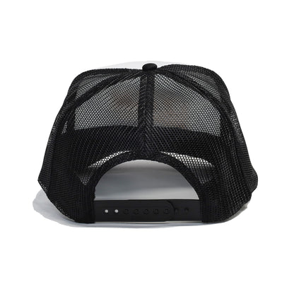LZBN / SLANT LOGO MESH CAP (BLACK/WHITE)