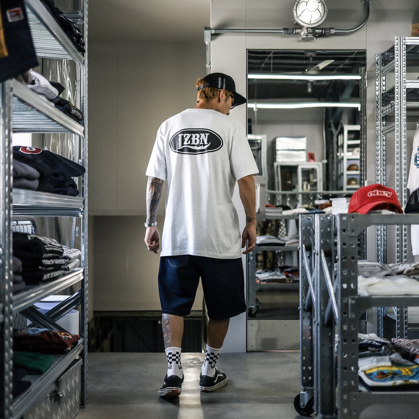 LZBN / MOTOR OVAL TEE (ASH)