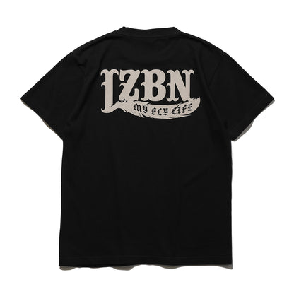 LZBN × TAKESHI YASUTOKO / MY FLY LIFE TEE (BLACK)