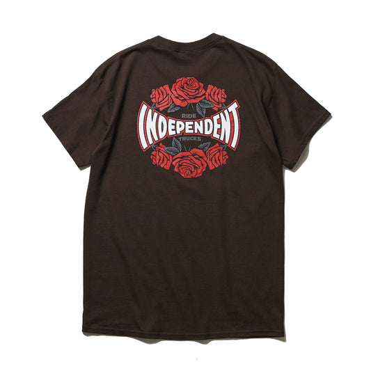 INDEPENDENT / ROSE SPAN S/S TEE (DARK CHOCOLATE)