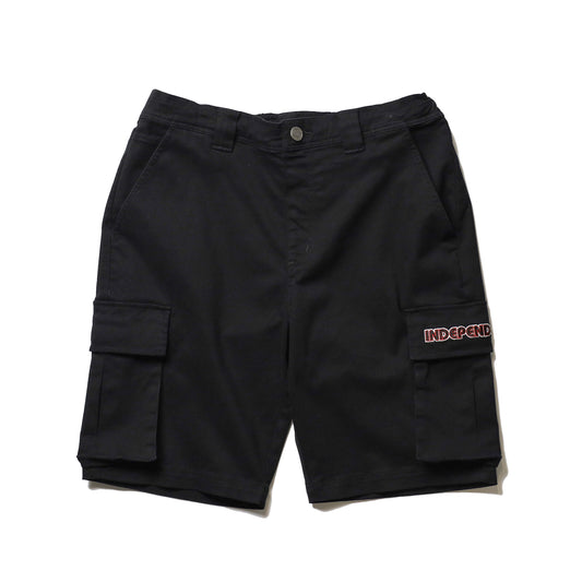 INDEPENDENT / GROUNDWORK CARGO SHORT (BLACK)