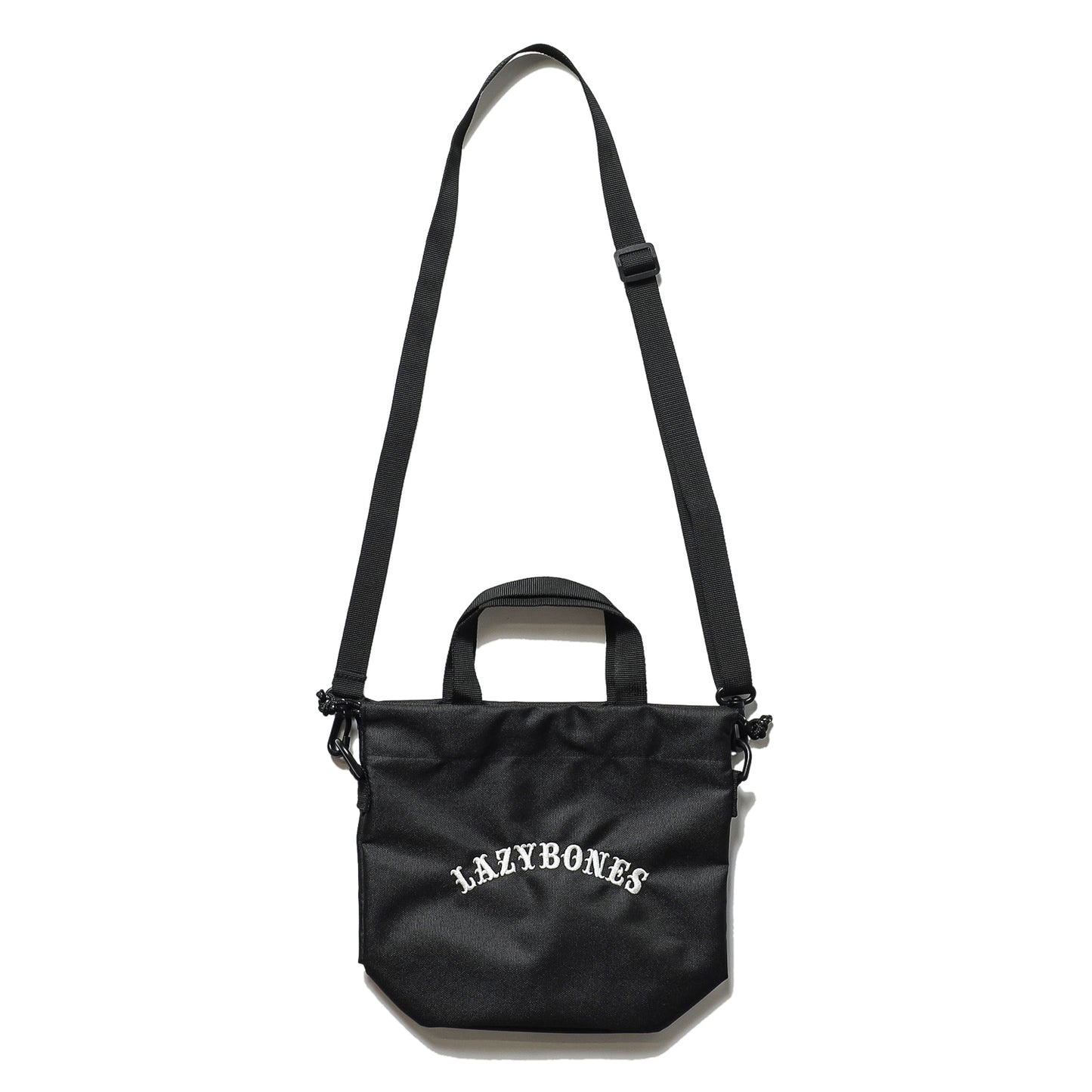 LZBN / EMB ARCH LOGO DRAWSTRING POUCH (BLACK)