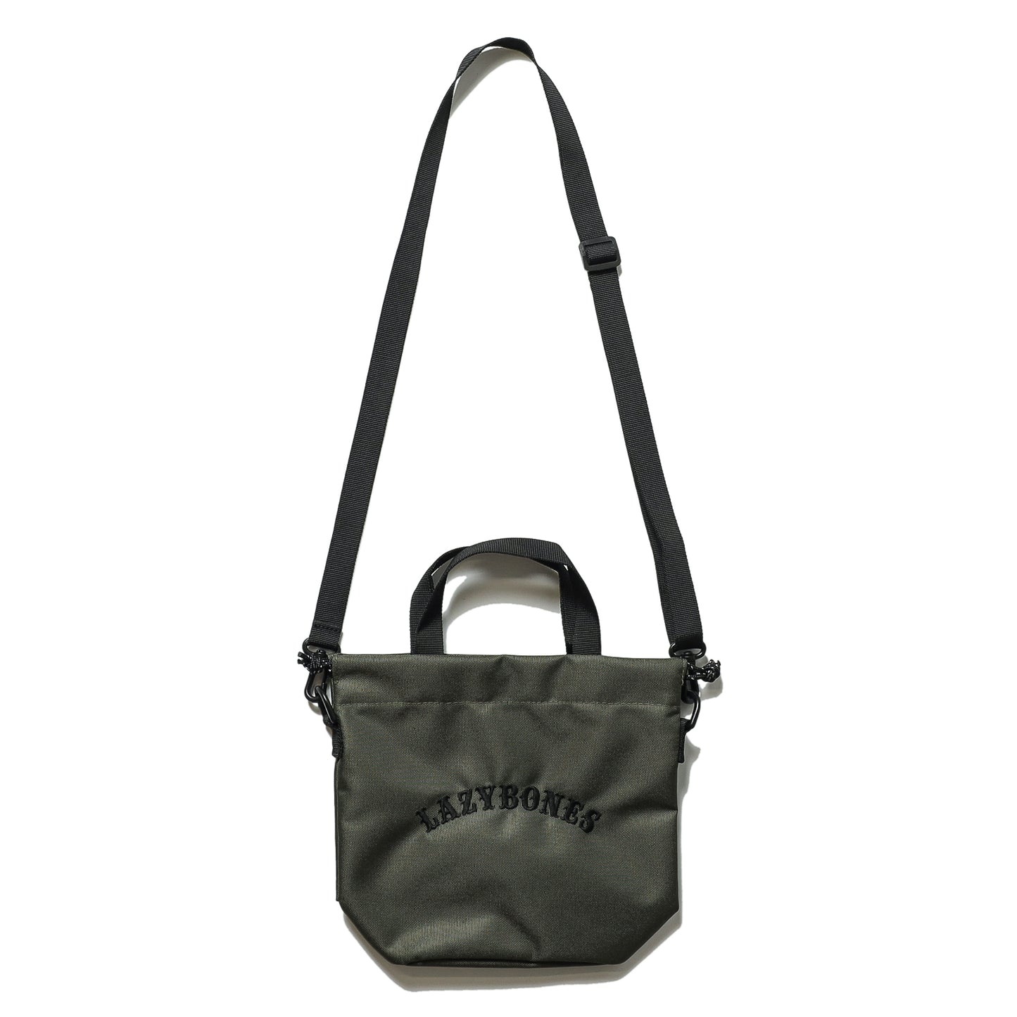 LZBN / EMB ARCH LOGO DRAWSTRING POUCH (OLIVE)