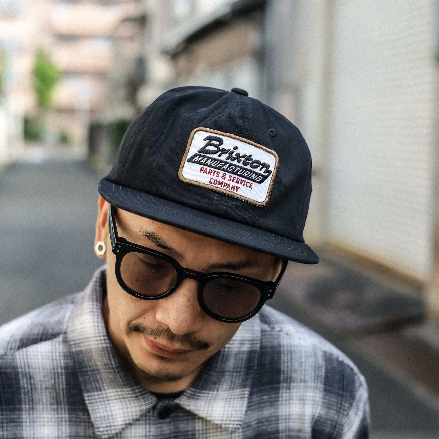 BRIXTON / TOWNSHIP NP HP SNAPBACK CAP (BLACK)