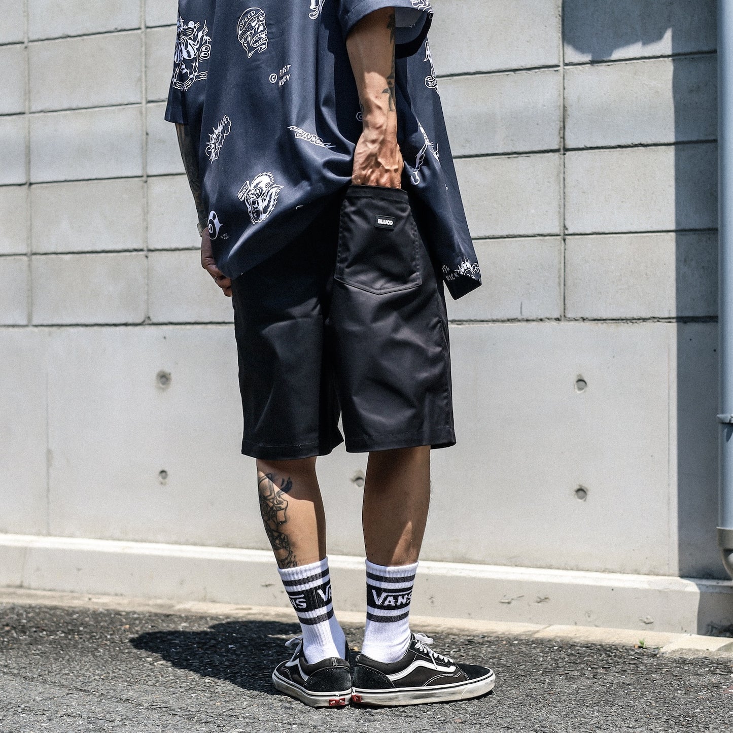 BLUCO / STRETCH LIGHT EASY WORK SHORTS (BLACK)