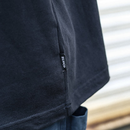 BLUCO / PRINT TEE -OLD- (BLACK)