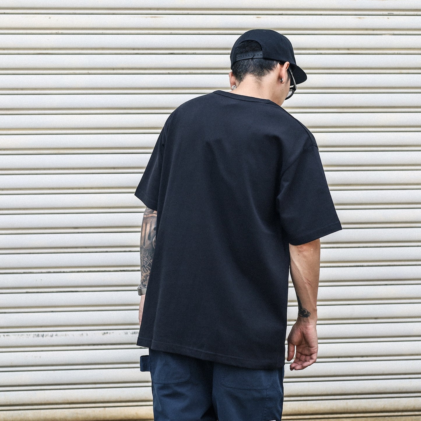 BLUCO / PRINT TEE -OLD- (BLACK)