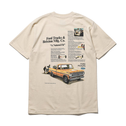 BRIXTON / FORD 71 PICKUP S/S TEE (WIMBLEDON WHITE)