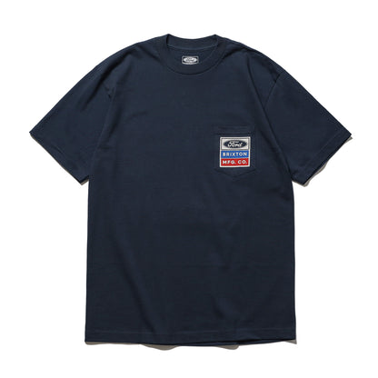 BRIXTON / FORD SERVICE DEPT POCKET TEE (AMERICAN NAVY)