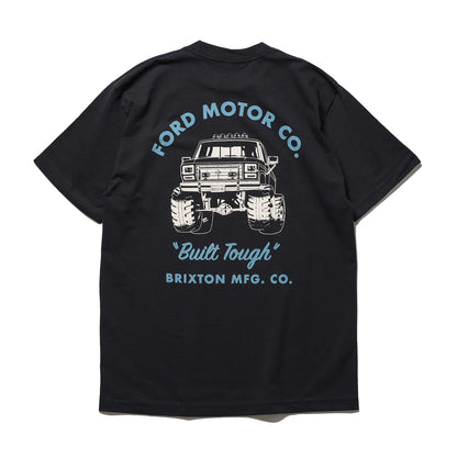BRIXTON / FORD BUILT TOUGH 4X4 S/S TEE (BURNT RUBBER)