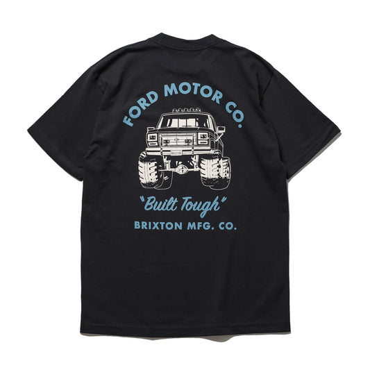 BRIXTON / FORD BUILT TOUGH 4X4 S/S TEE (BURNT RUBBER)