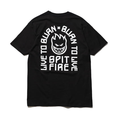 SPITFIRE / LTB ARCH II S/S T-SHIRT (BLACK/WHITE)