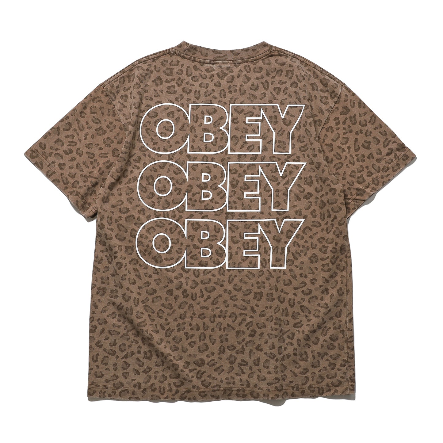 OBEY / TREBLE HEAVYWEIGHT T-SHIRT (LEOPARD CAMO)