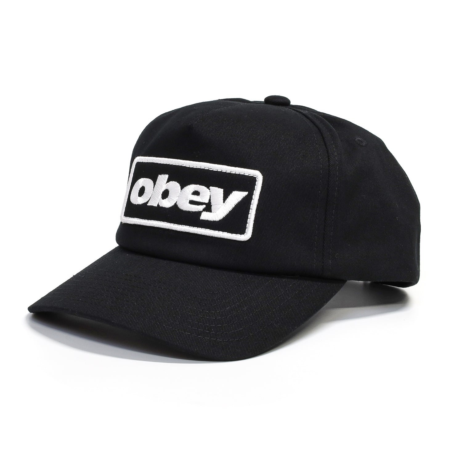 OBEY / OBEY DELTA 5 PANEL SNAPBACK CAP (BLACK) – Feelin'