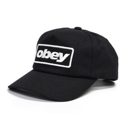 OBEY / OBEY RANCH 5 PANEL SNAPBACK (BLACK)