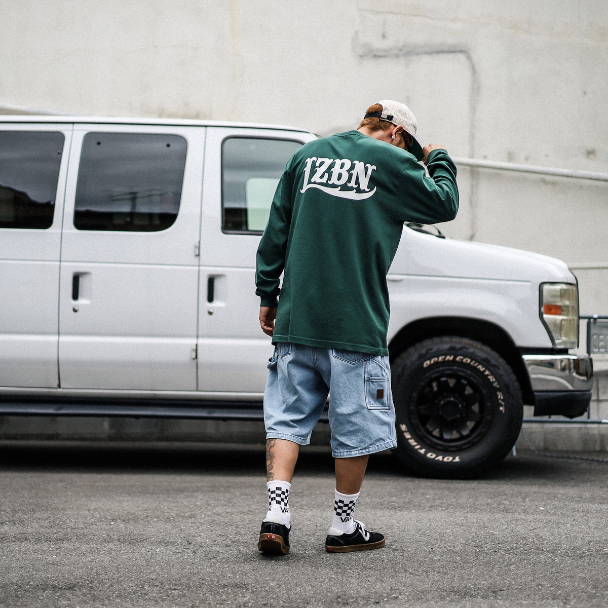 LZBN / LZBN LOGO L/S TEE (IVY GREEN)