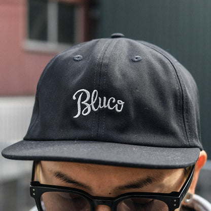 BLUCO / 6-PANEL CAP -SCRIPT- (BLACK)