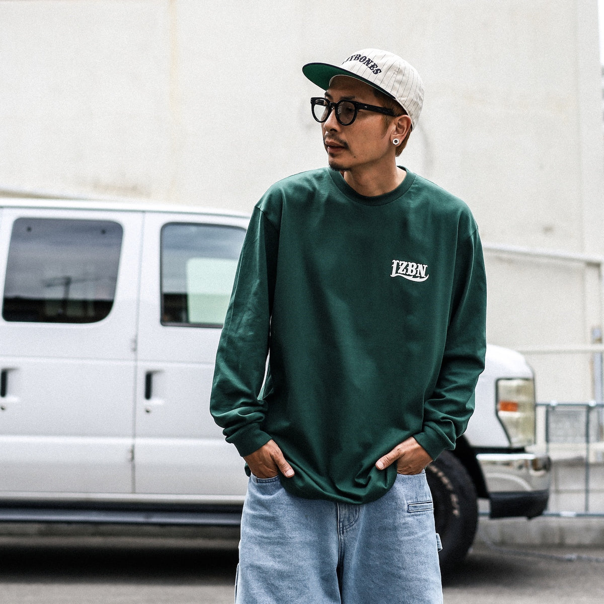 LZBN / LZBN LOGO L/S TEE (IVY GREEN)