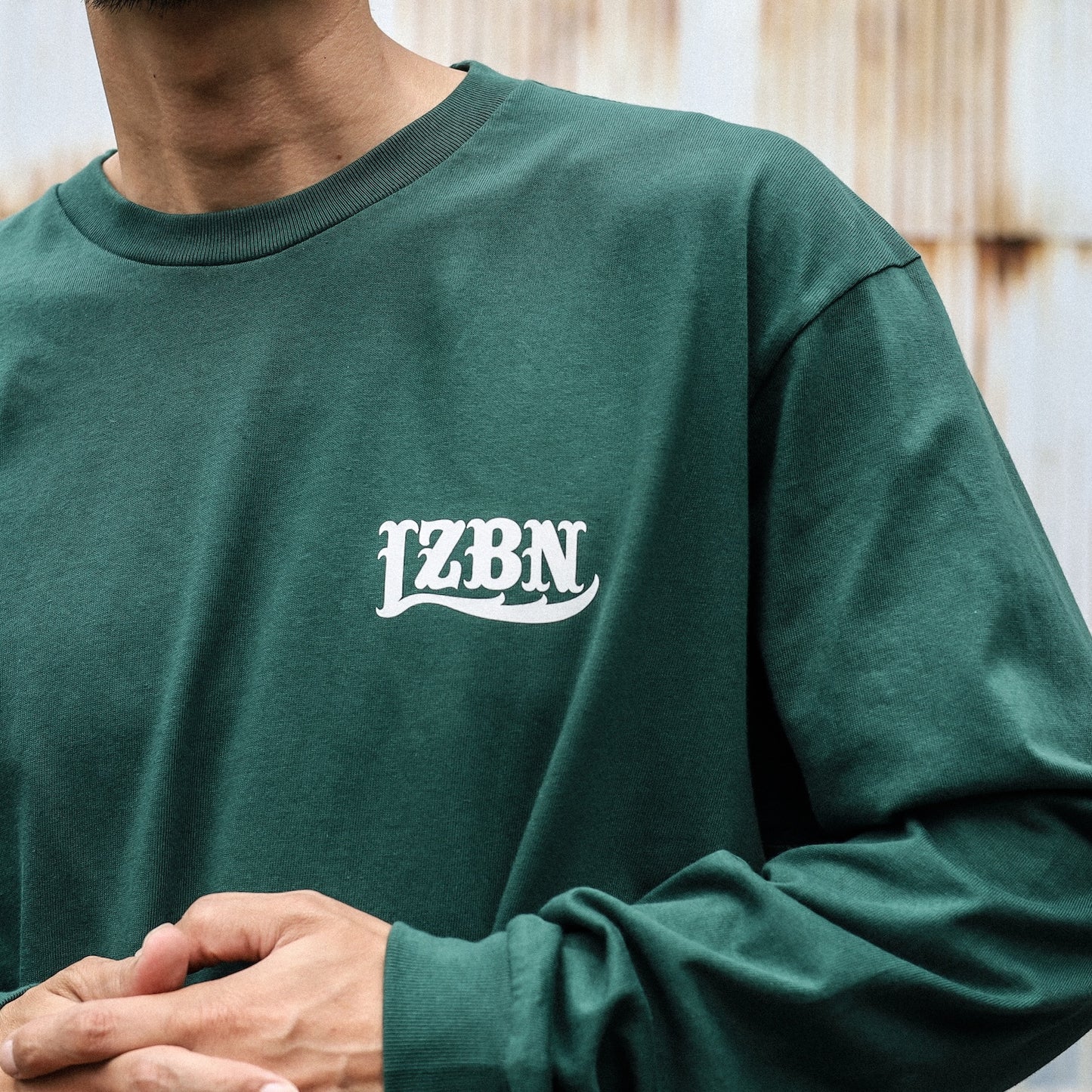 LZBN / LZBN LOGO L/S TEE (IVY GREEN)