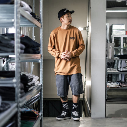 LZBN / LZBN LOGO L/S TEE (CAMEL)