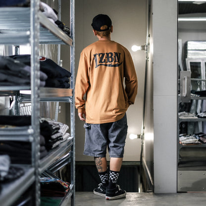 LZBN / LZBN LOGO L/S TEE (CAMEL)