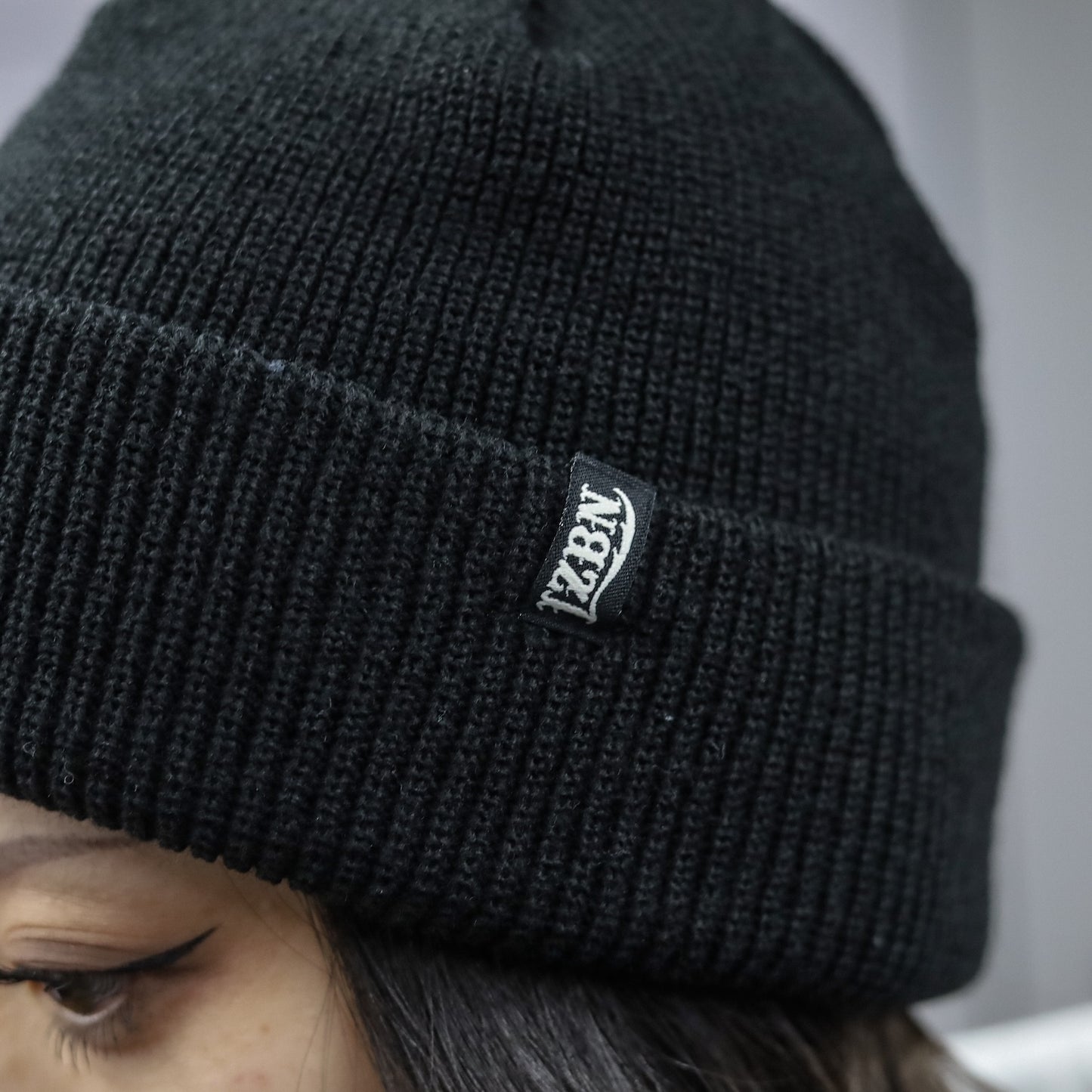 LZBN / STANDARD CHUNKY BEANIE (BLACK)