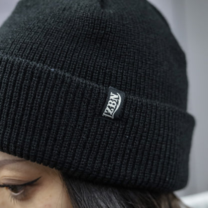 LZBN / STANDARD CHUNKY BEANIE (BLACK)