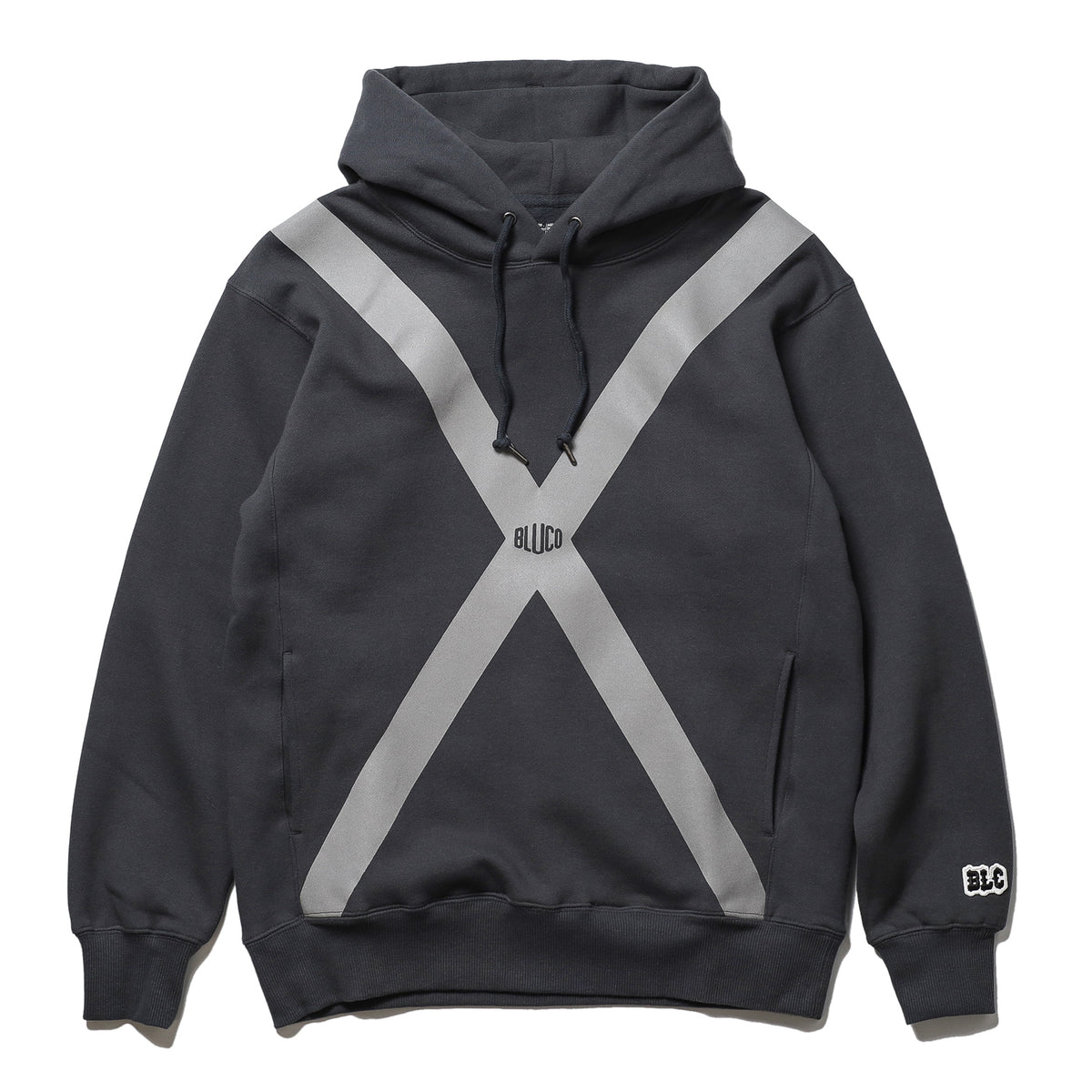 BLUCO / SWEAT HOODIE -ATTENTION- (CHARCOAL)