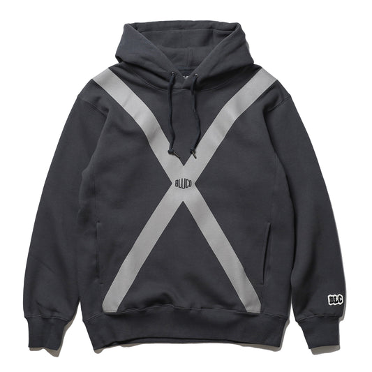 BLUCO / SWEAT HOODIE -ATTENTION- (CHARCOAL)