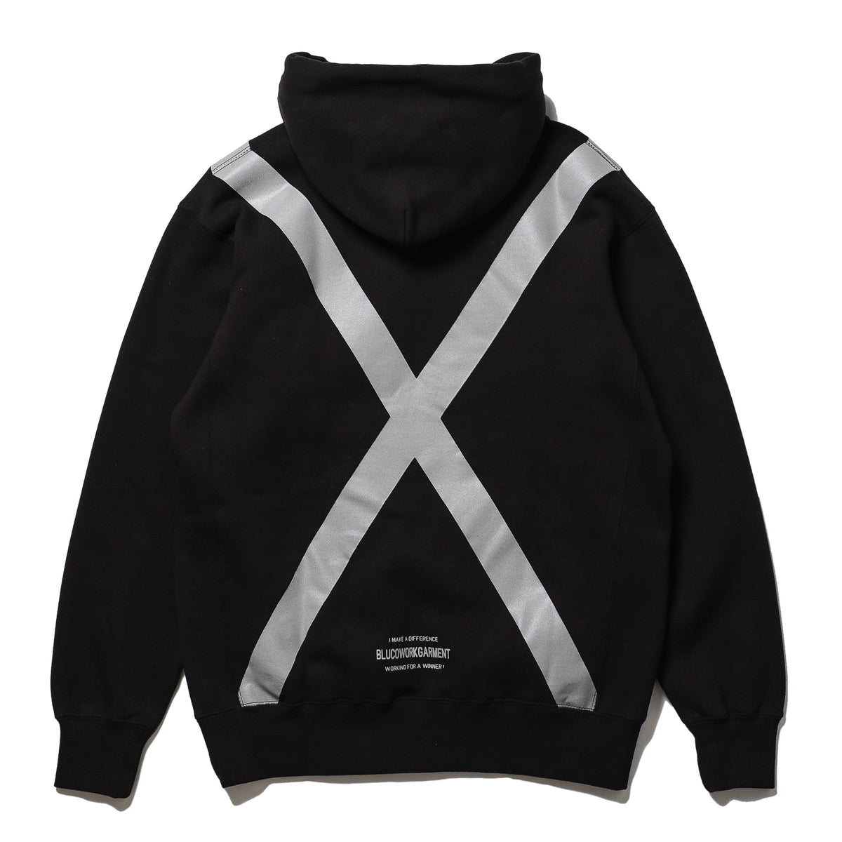BLUCO / SWEAT HOODIE -ATTENTION- (BLACK)