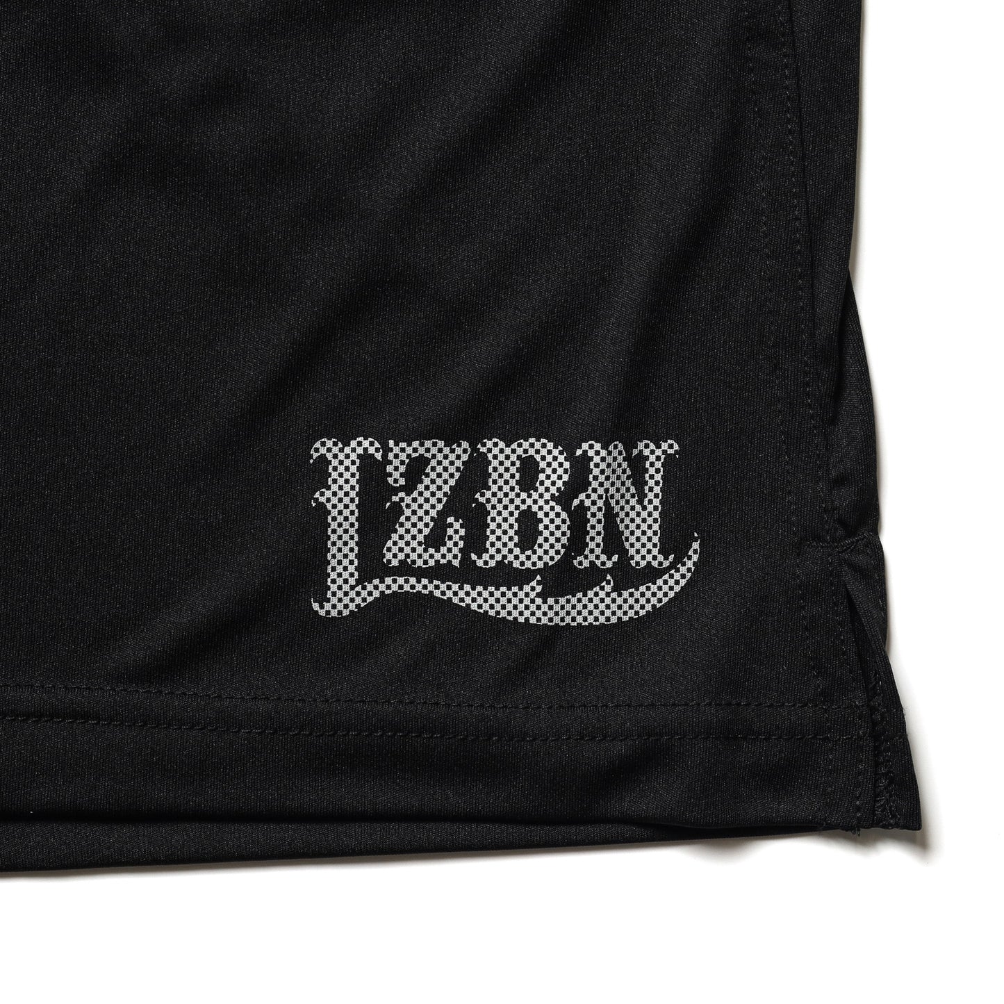 LZBN / MICRO CHECKERBOARD LZBN LOGO DRY SHORT (BLACK)