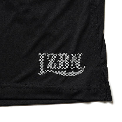 LZBN / MICRO CHECKERBOARD LZBN LOGO DRY SHORT (BLACK)