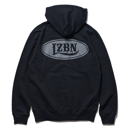 LZBN / MOTOR OVAL ZIP HOODIE (NAVY)