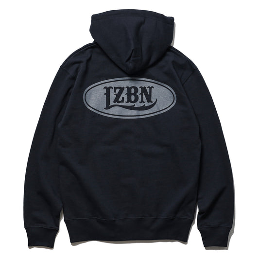 LZBN / MOTOR OVAL ZIP HOODIE (NAVY)