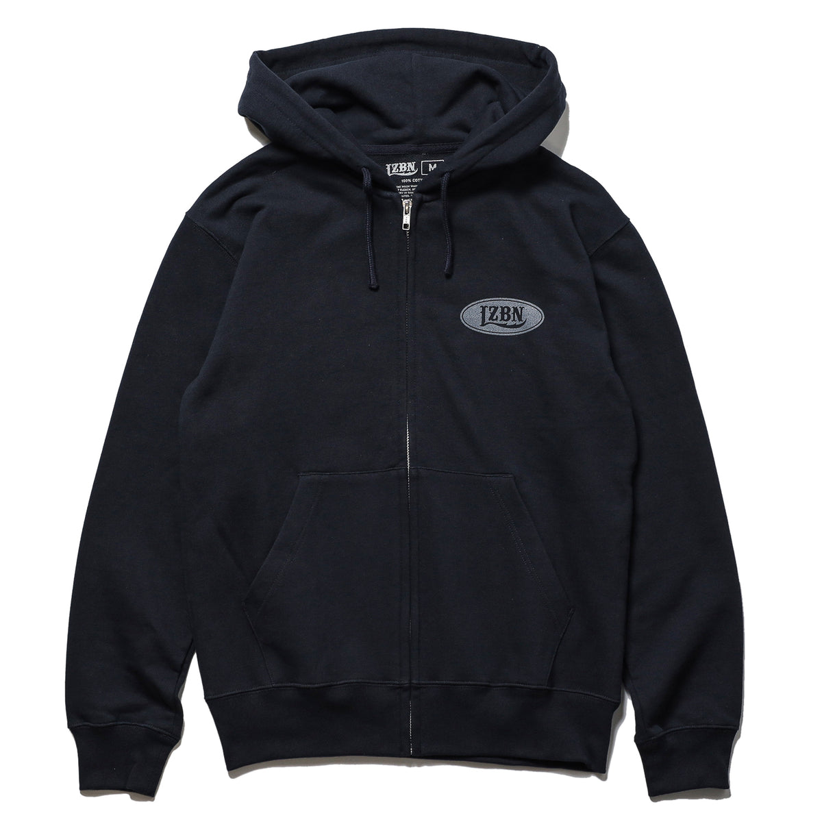 LZBN / MOTOR OVAL ZIP HOODIE (NAVY)