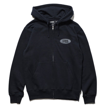 LZBN / MOTOR OVAL ZIP HOODIE (NAVY)