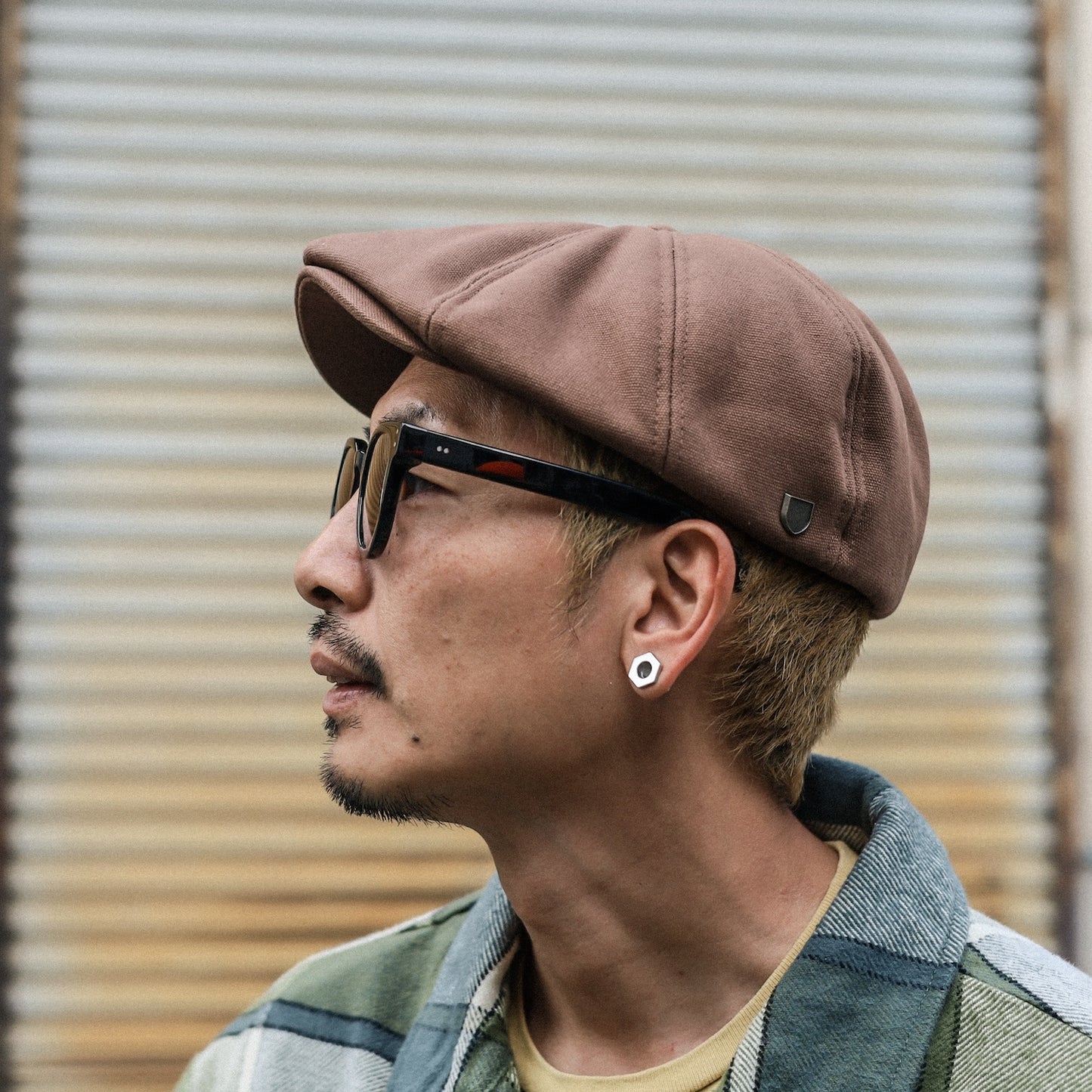 BRIXTON / BROOD SHERPA SNAP CAP (PINECONE BROWN)