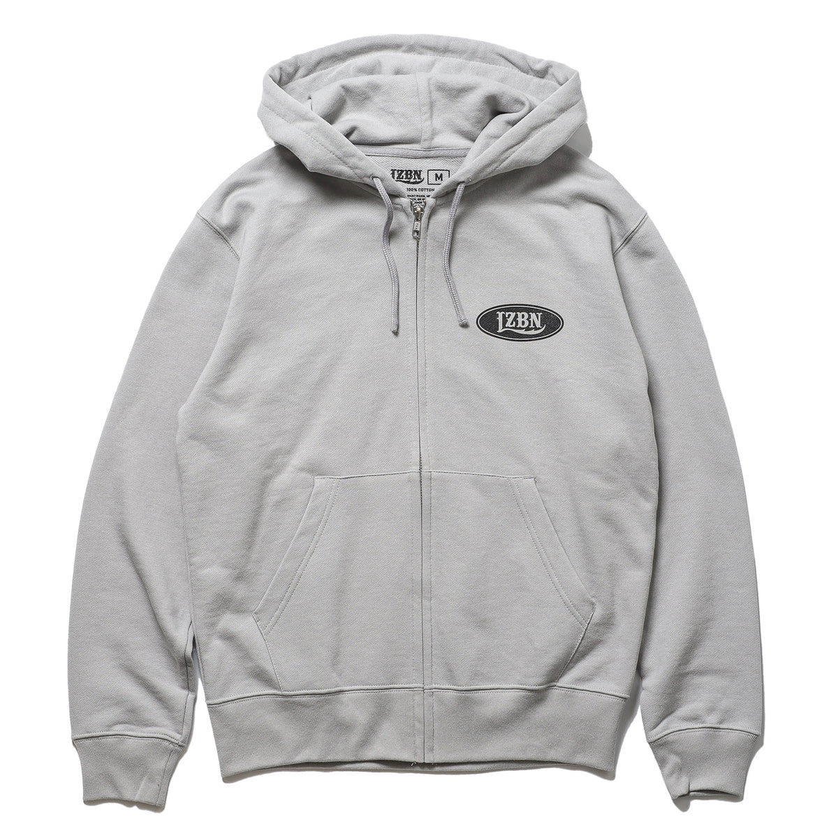 LZBN / MOTOR OVAL ZIP HOODIE (GREY)