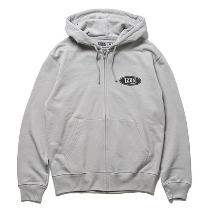 LZBN / MOTOR OVAL ZIP HOODIE (GREY)
