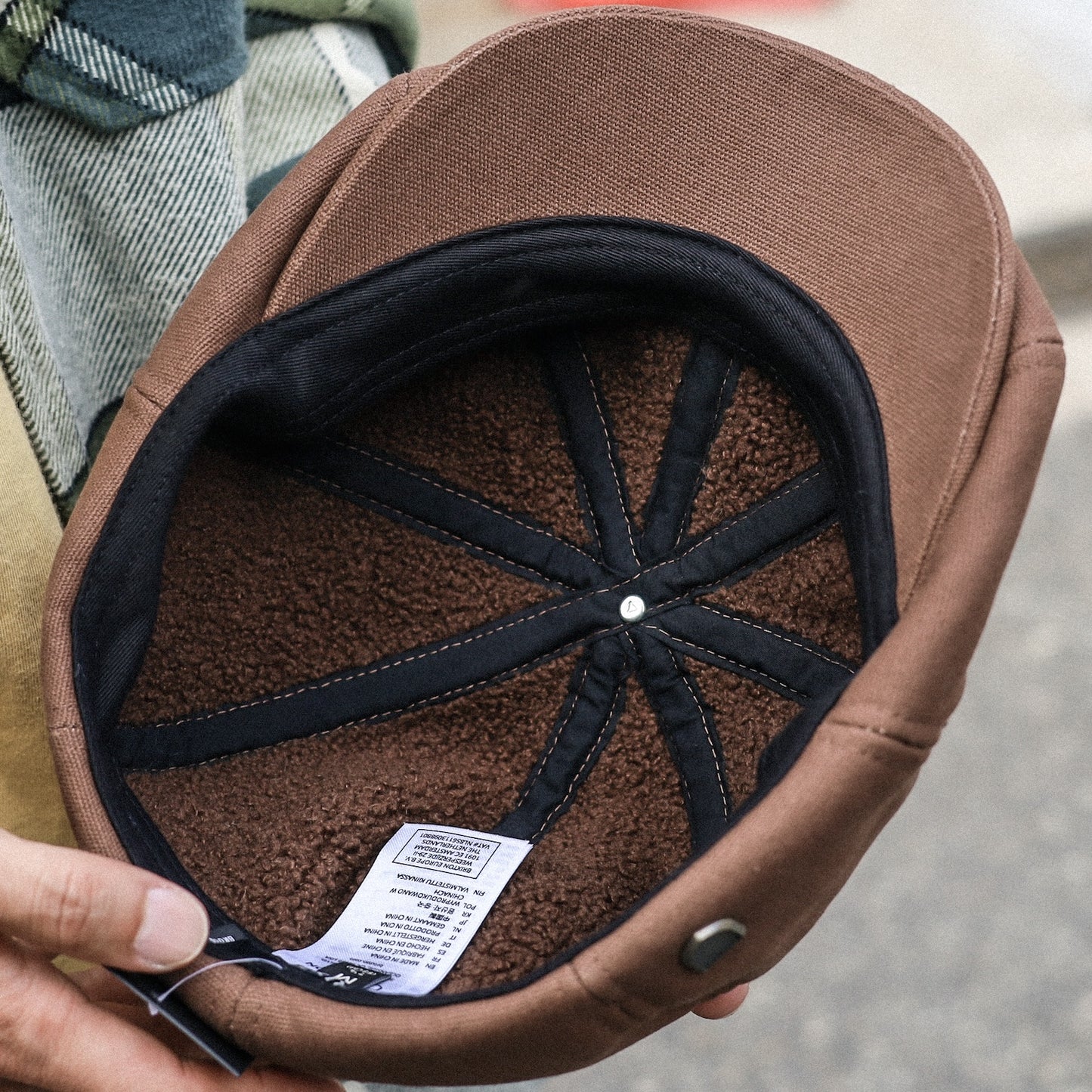 BRIXTON / BROOD SHERPA SNAP CAP (PINECONE BROWN)